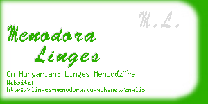 menodora linges business card